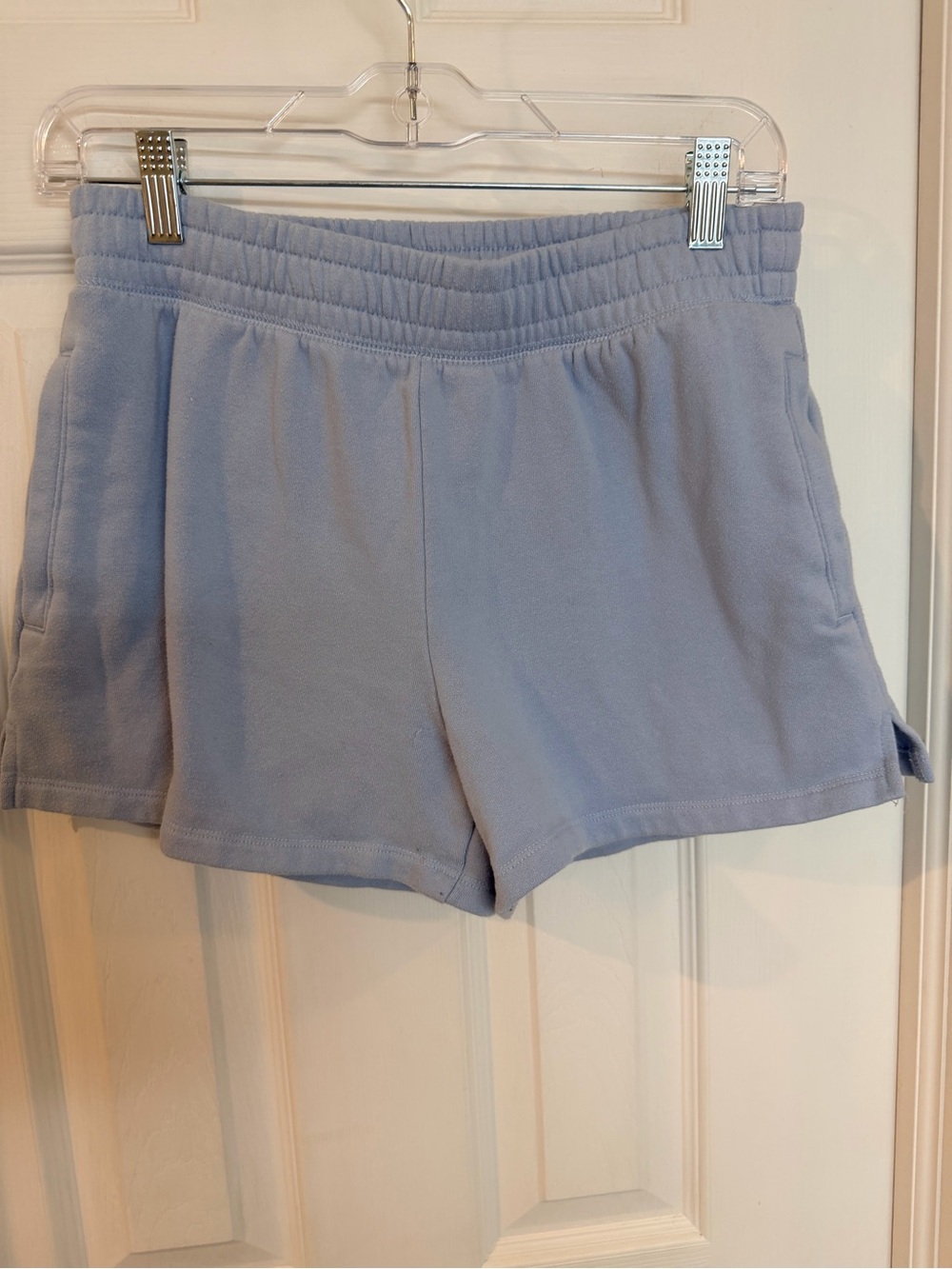 Free People FP Movement Women’s XXS Blue Fleece Lounge Shorts Elastic Waist